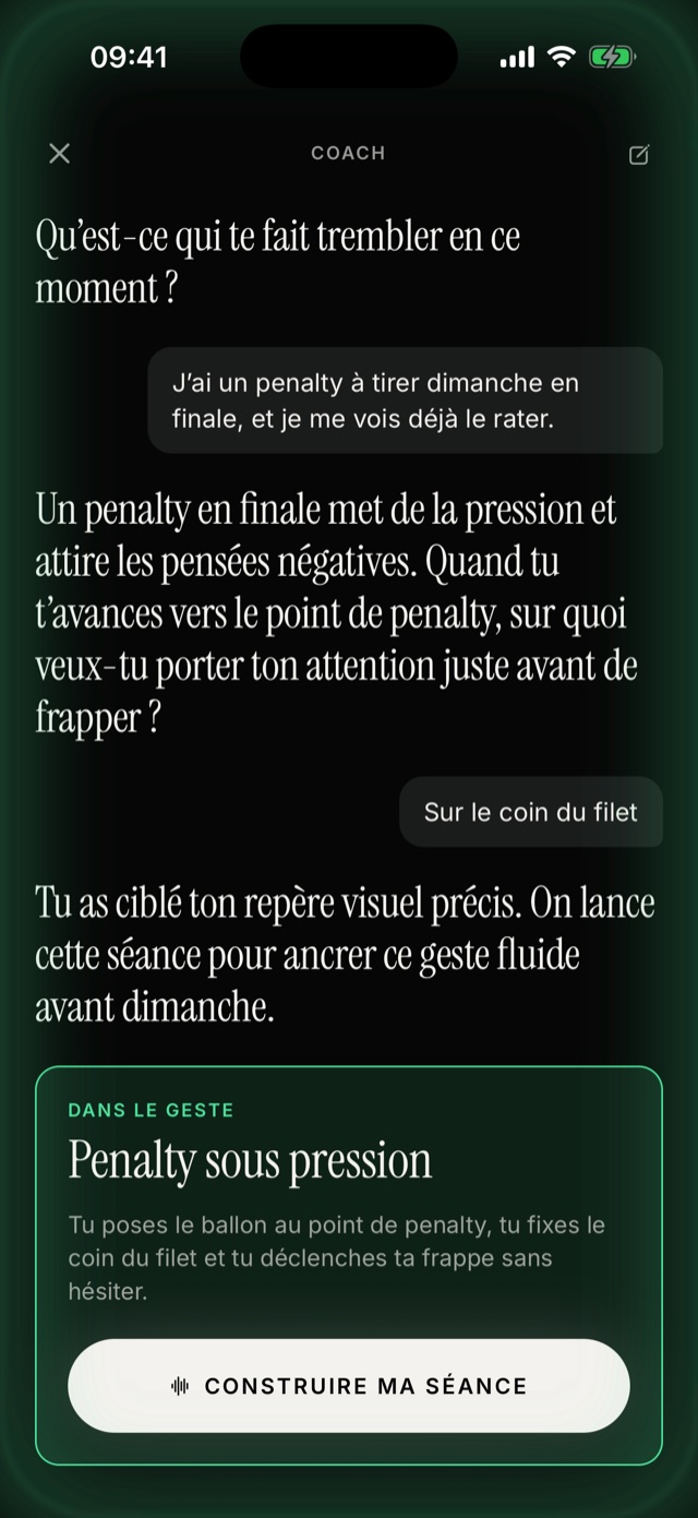 Le coach qui écrit une séance